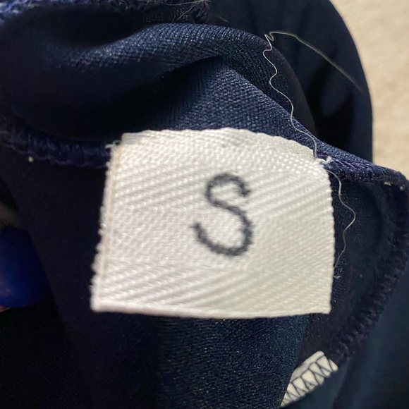 Cute Dark Blue skirt, with Orange and White Stripe. - Picture 2 of 2